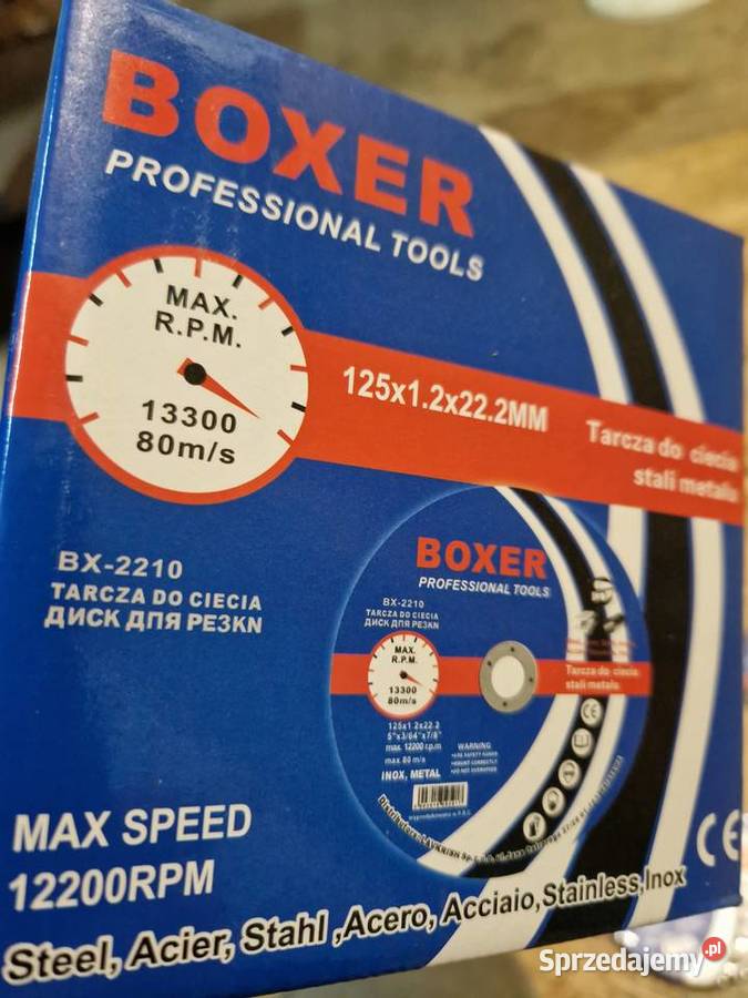 Tarcza Tarcze do cięcia metalu BOXER 125x12x222 wielkopolskie Głogowa