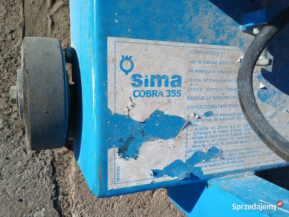 przecinarka drogowa elektryczna Sima Cobra 350 sprzedam