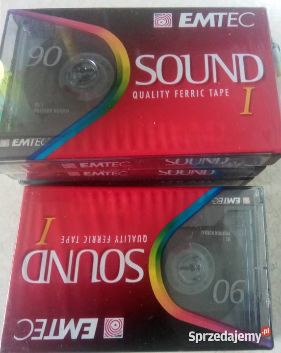 Kasety magnetofonowe Emtec sound 90 4 sztuki kujawsko-pomorskie sprzedam