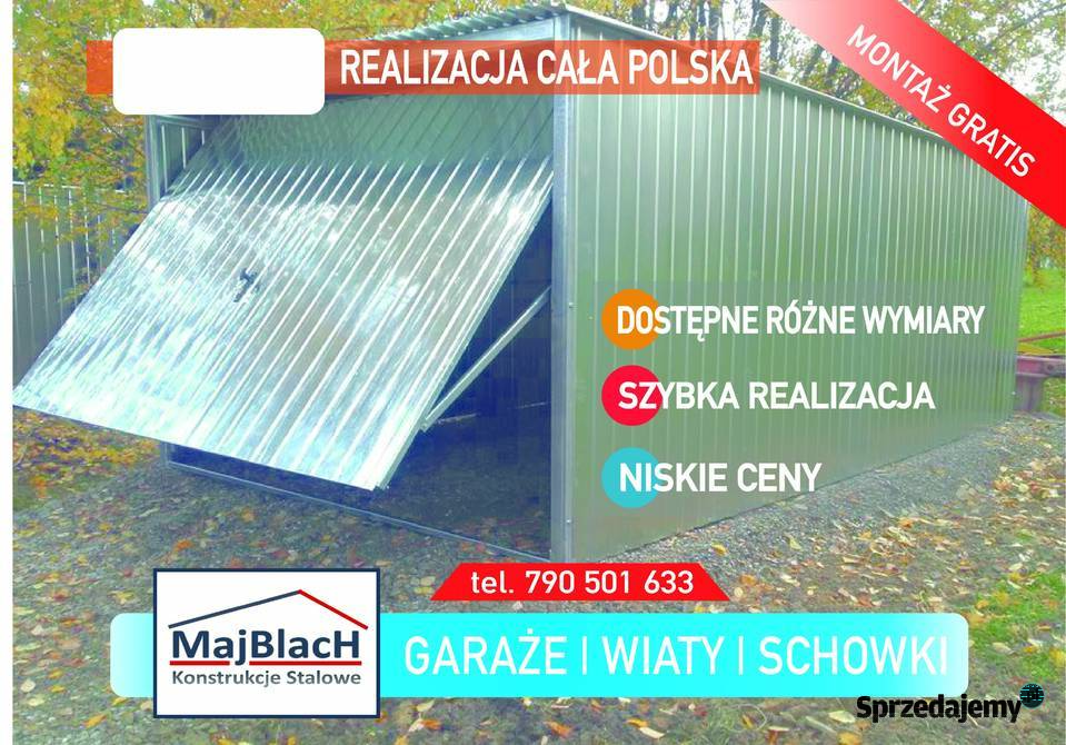 Tani Garaż Blaszany ocynkowany Blaszak Ocynk opolskie Namysłów sprzedam