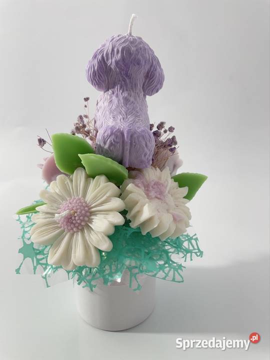 Sprzedam bukiecik z wosku sojowego flower box