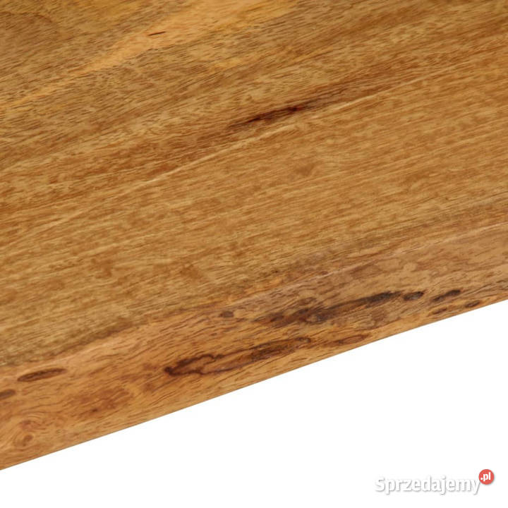 Blat stołu 40x40x25 naturalna krawędź lite