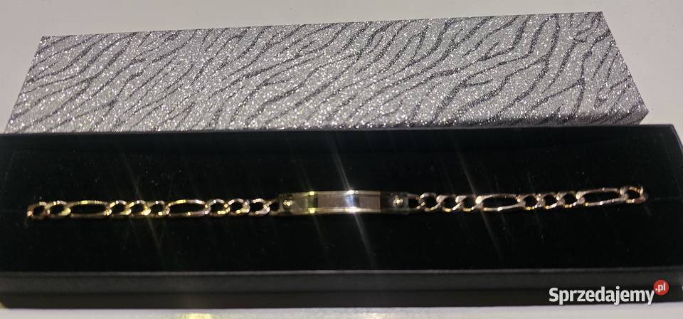 Złota Męska Bransoletka pr 585 waga 1574 gr Szprotawa