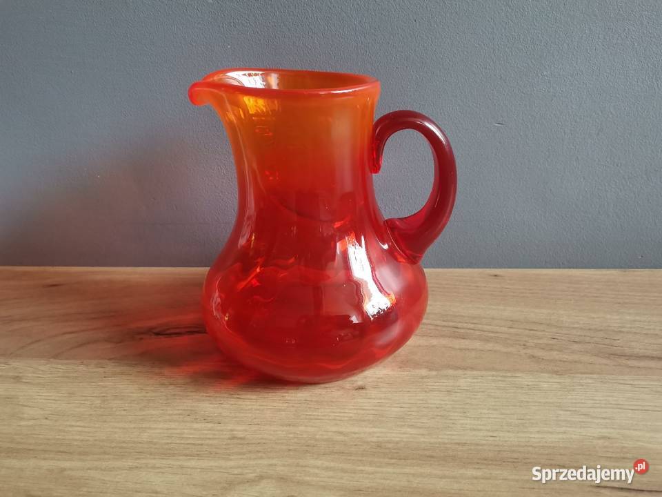 Stary dzbanek szkło Ząbkowice Ludwik Fiedorowicz Porcelana i szkło śląskie Siemianowice Śląskie sprzedam