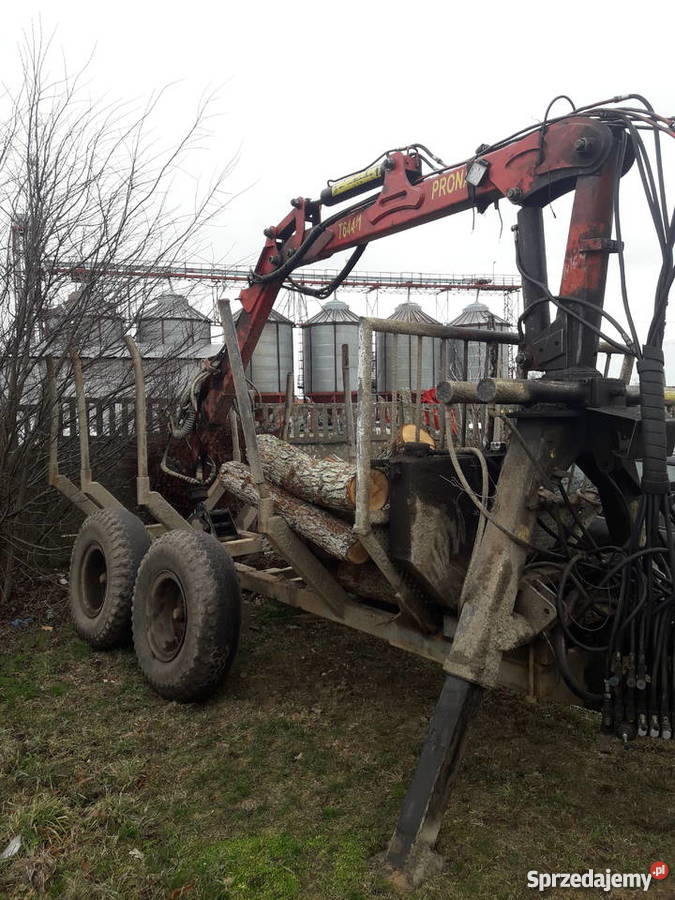 Przyczepa leśna Pronar z hds zrywka Połęcko sprzedam