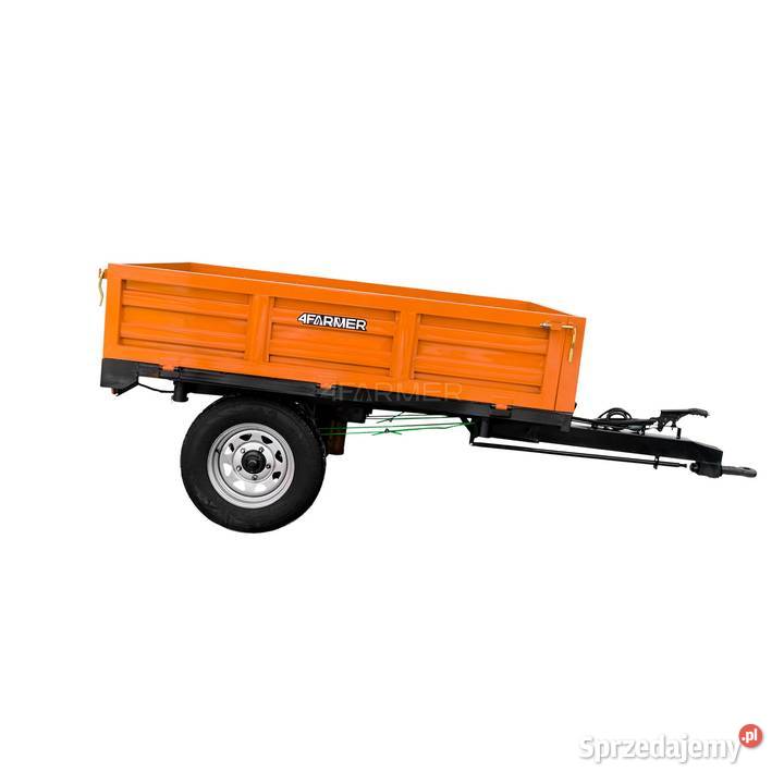 Przyczepa rolnicza jednoosiowa 15T z kiprem Tajęcina