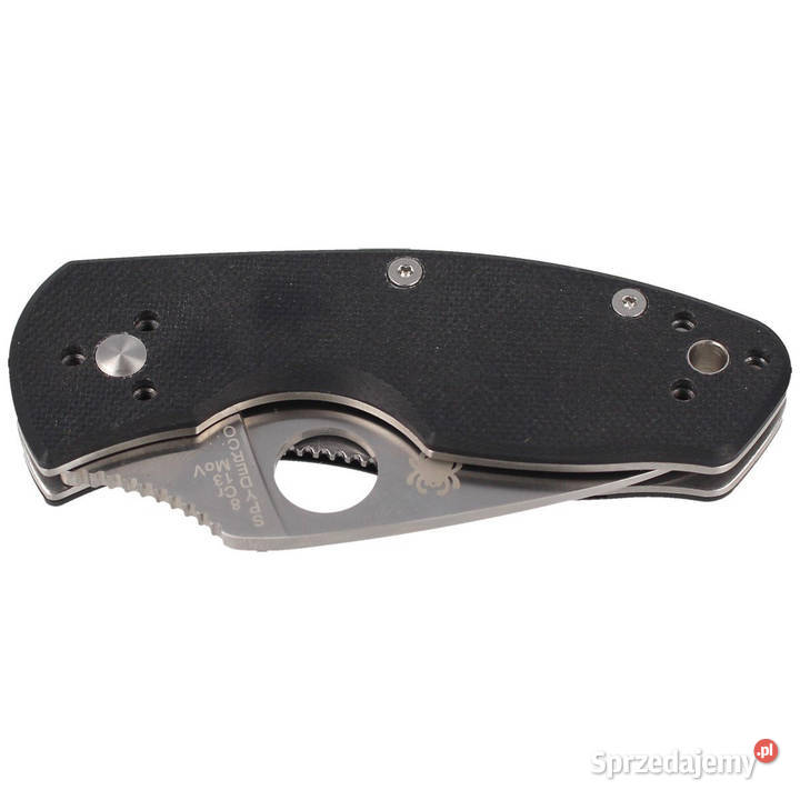 Nóż składany Spyderco Ambitious G10 Black Plain Warszawa