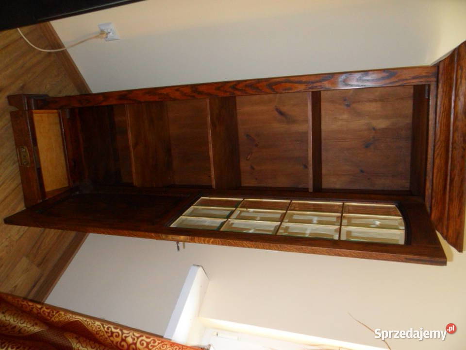 Dębowa witrynka Biblioteczka Antyki, Sztuka, Kolekcje