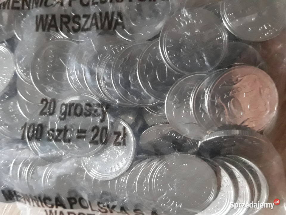 20 Groszy x 100 2021 rmenniczy woreczek Numizmatyka Konin sprzedam