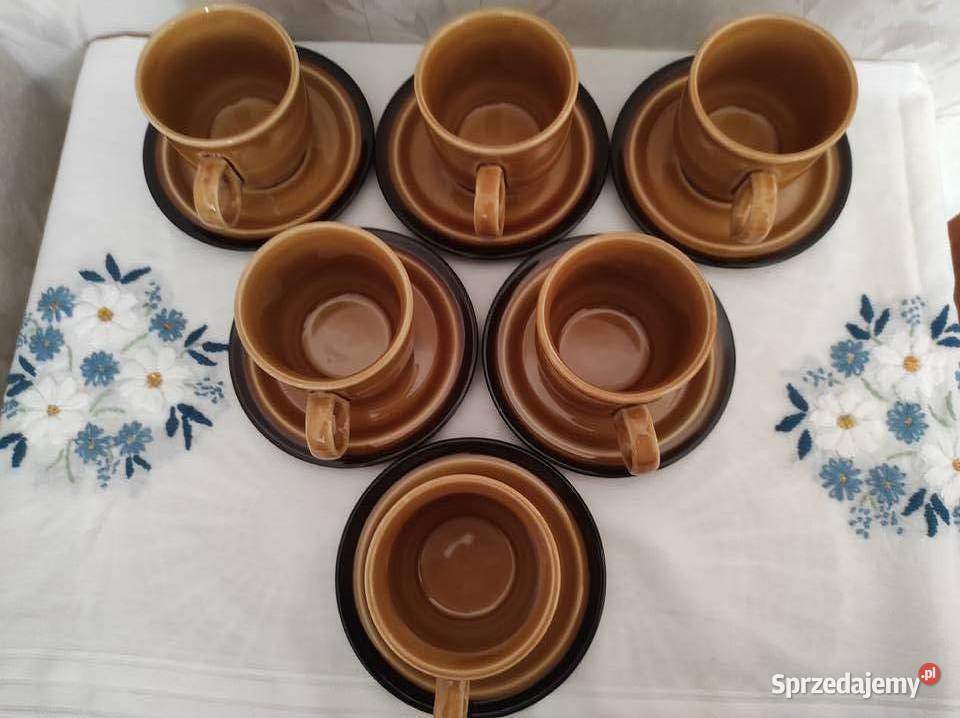 Filiżanki talerzyki porcelit Pruszków Wyposażenie wnętrz Białystok