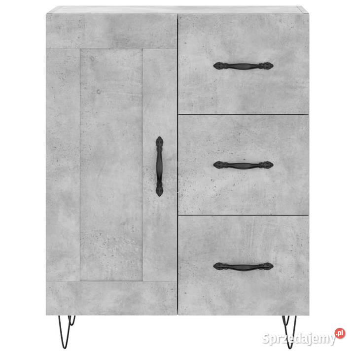Szafka szarość betonu 695x34x90 materiał