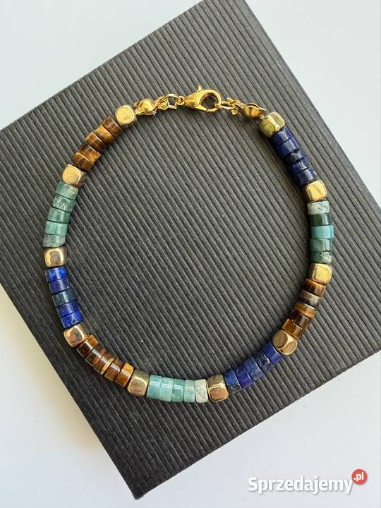Bransoletka z kamienia awenturyn lapis lazuli
