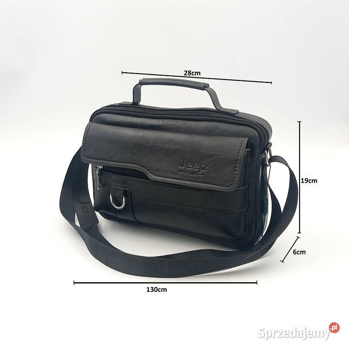 Torba męska listonoszka skórzana na ramie Jeep Na ramię  Zawiercie