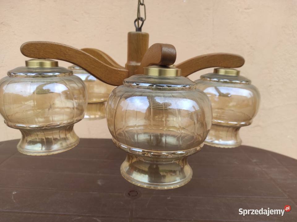 Lampa żyrandol stara prl Schodnia sprzedam