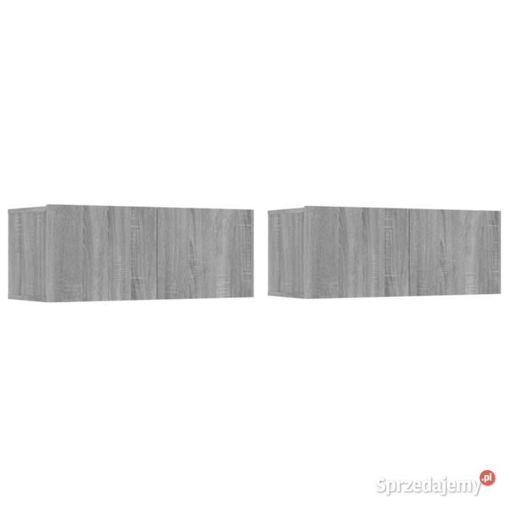 vidaXL Ścienne szafki TV 2 szary dąb sonoma sprzedam