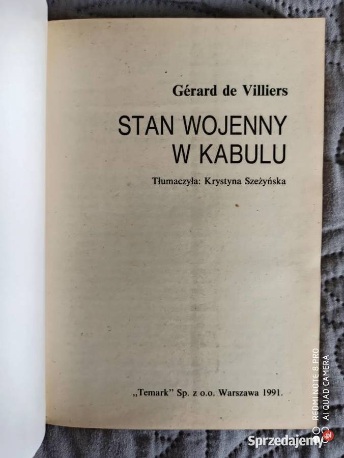 STAN WOJENNY W KABULU Gerard de Villiers Warszawa