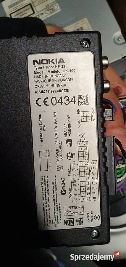 Zestaw głośnomówiący Nokia hf22 ck100 Akcesoria mazowieckie Piaseczno