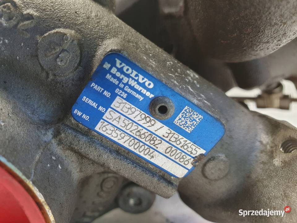 TURBOSPRĘŻARKA Volvo V60 20 D4 turbo 31397999 Chełm sprzedam