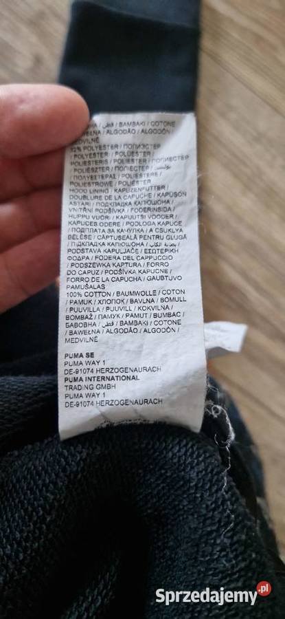 bluza Puma r 140 10lat czarna z kapturem Kraków sprzedam