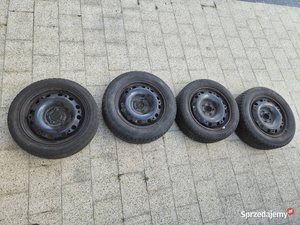 Sprzedam koła stalowe skoda vw 15 z oponami Motoryzacja dolnośląskie Wałbrzych
