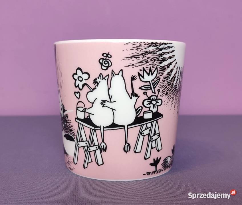 Muminki KUBEK Moomin Arabia Finland sygnatura Kubki Jasień