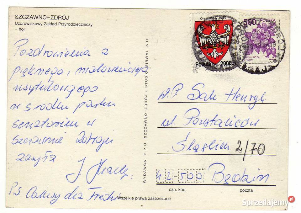 SZCZAWNO ZDRÓJ POCZTÓWKA WIELOWIDOKOWA świętokrzyskie Krynki sprzedam