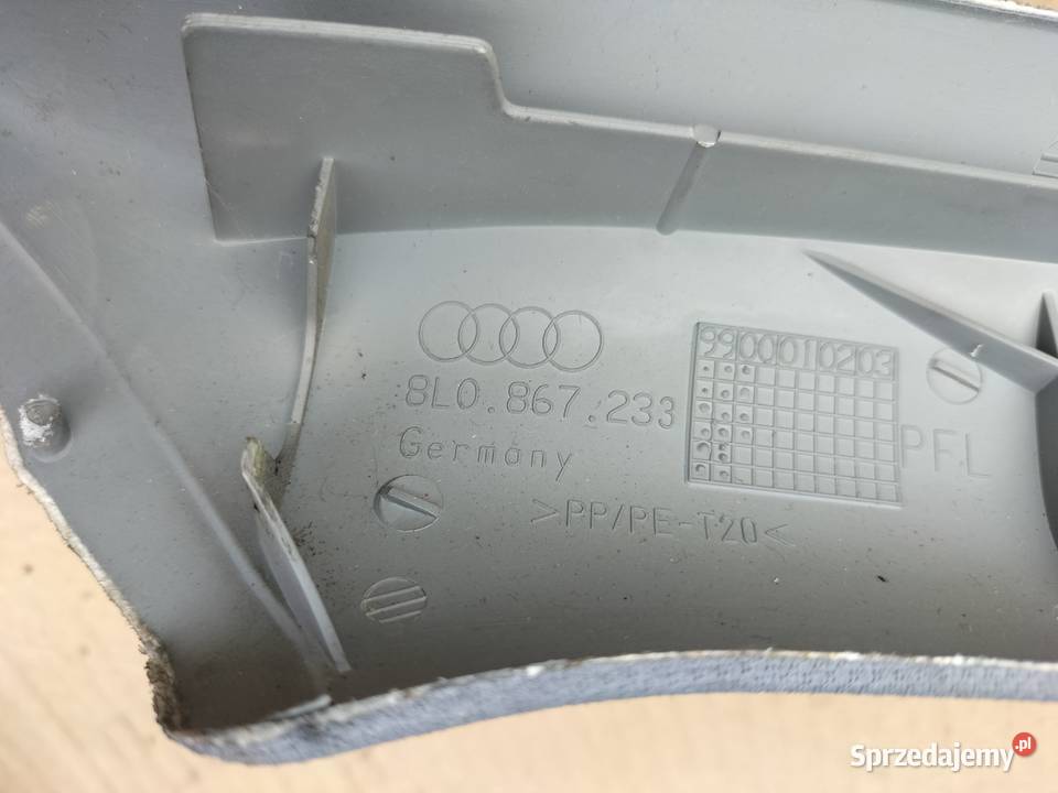 AUDI A38L A3 8L OSŁONA SŁUPKA SZYBY PRAWA LEWA