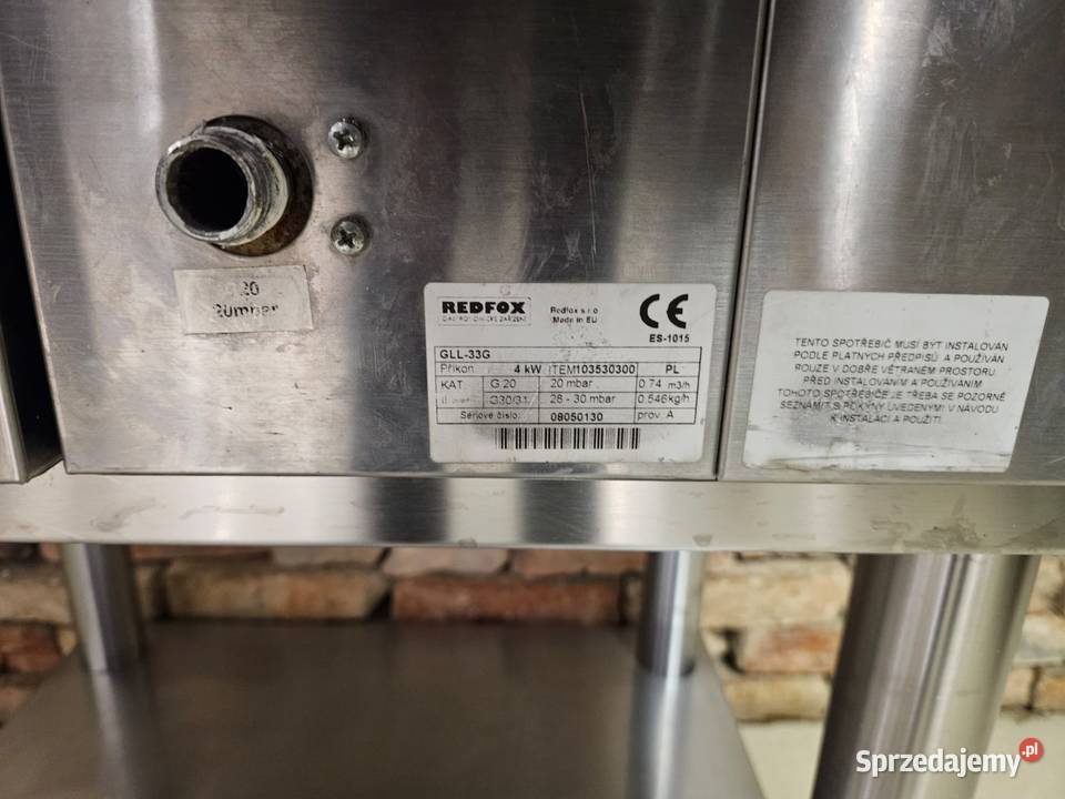 Podwójny grill gazowy RedFox podstawa