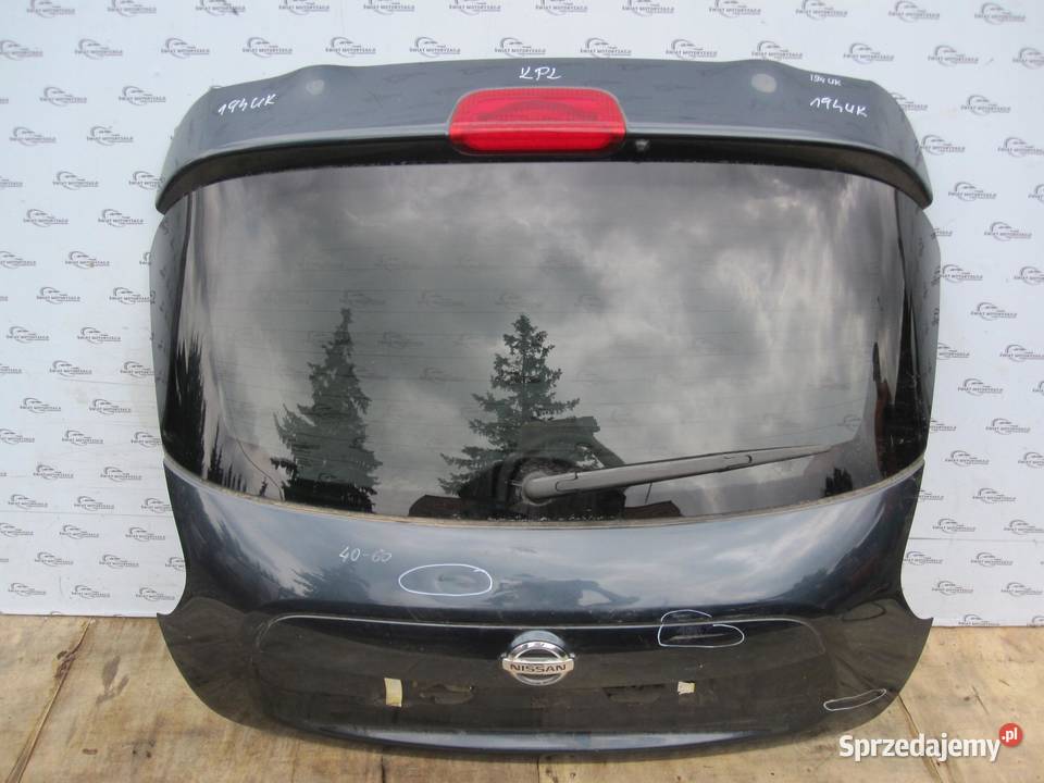 NISSAN JUKE 11r klapa tył osobowe