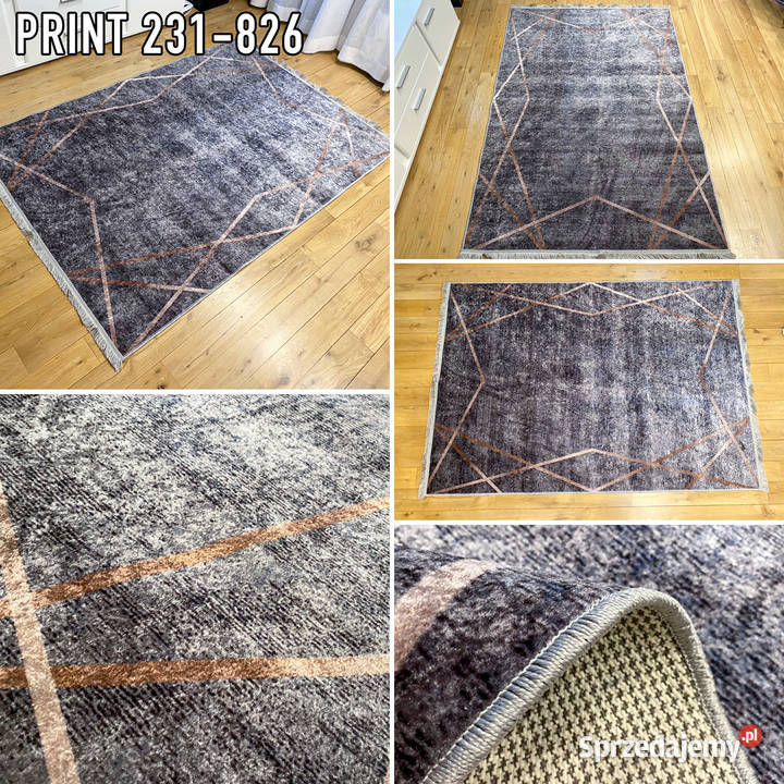 NOWOCZESNY DYWAN 130X190 PRINT 231826 CIENKI podlaskie Białystok sprzedam