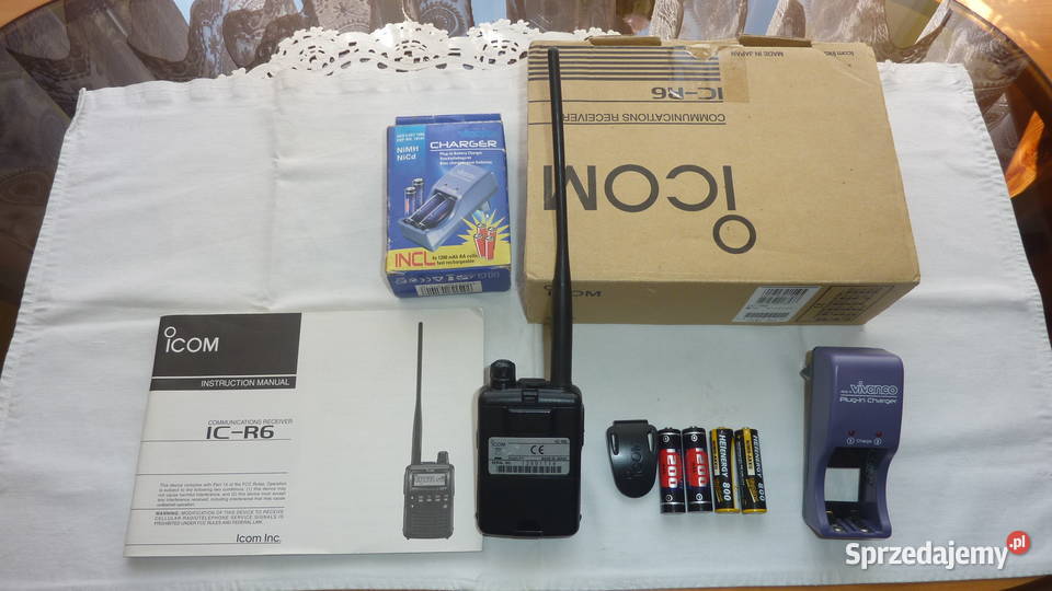 Skaner radiowy ICOM ICR6Stan kompletnymało