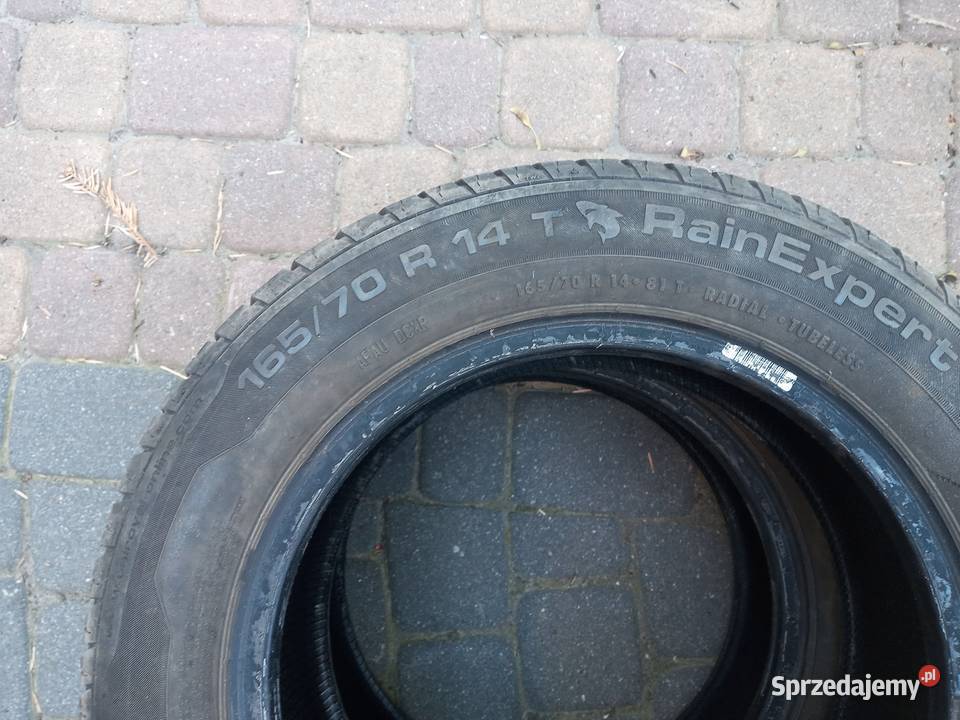 Opony letnie Uniroyal używane16570 R14 81T 4 100 Samochodowe Warszawa sprzedam