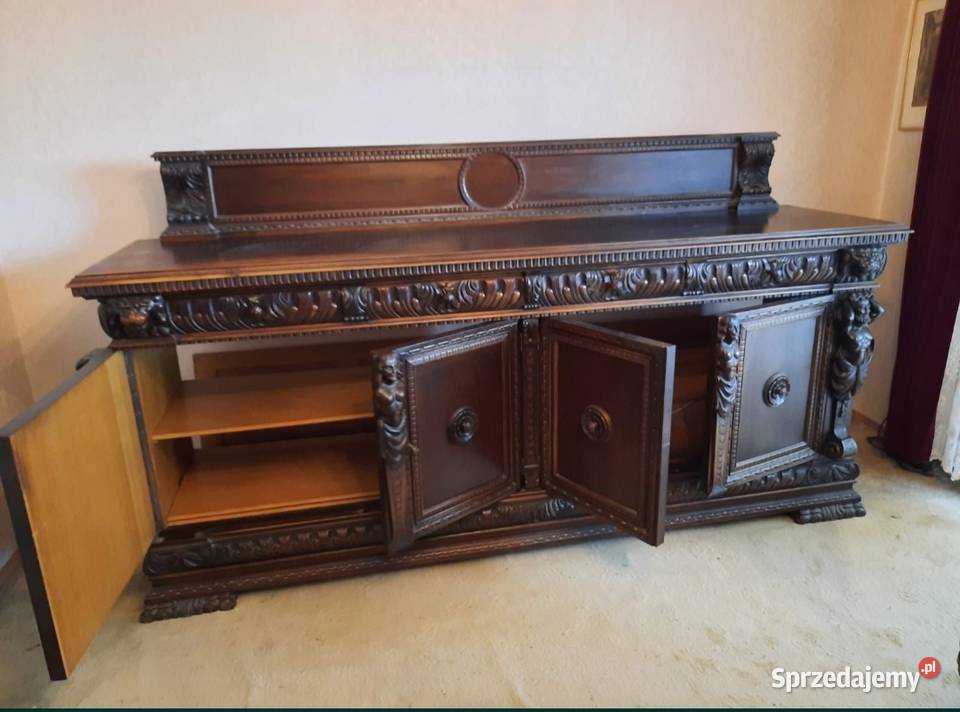 Wyjątkowy bufet w stylu neorenesansowym z 1900 Wrocław