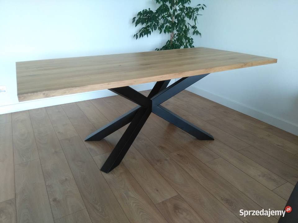 Blat Dębowy Loft Szczotkowany Rustykalny nogi 4cm mazowieckie Warszawa