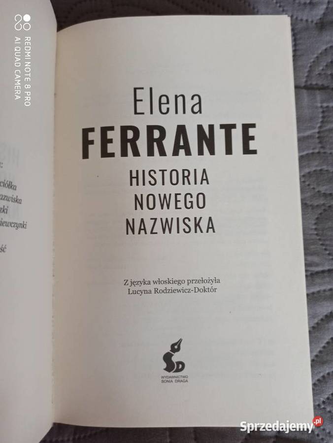 HISTORIA NOWEGO NAZWISKA Elena Ferrante