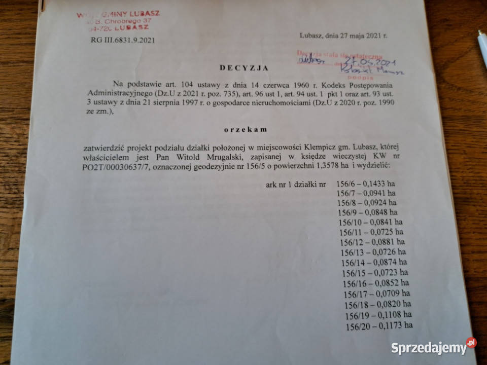 SPRZEDAM BEZPOŚREDNIO DZIAŁKI BUDOWLANE W sprzedam