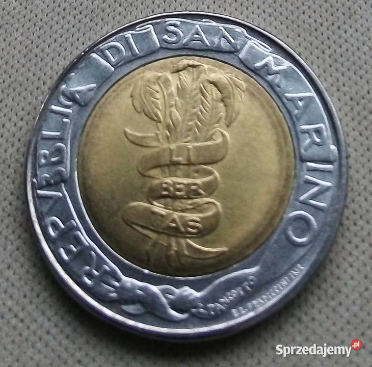 SAN MARINO 500 LIRÓW 1995 r FAOBIMETAL Legionowo