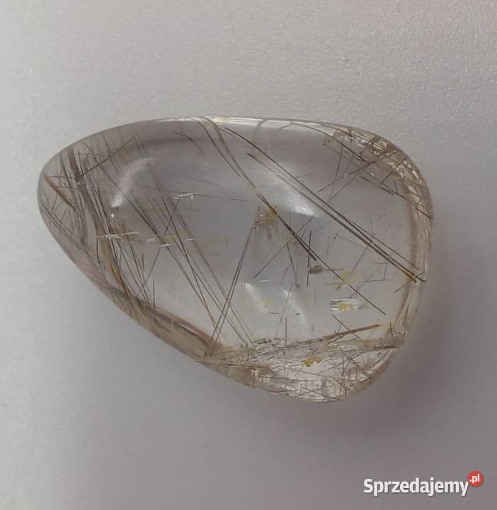 Naturalny kwarc włosowy jasny a19 19x13mm warmińsko-mazurskie Olsztyn