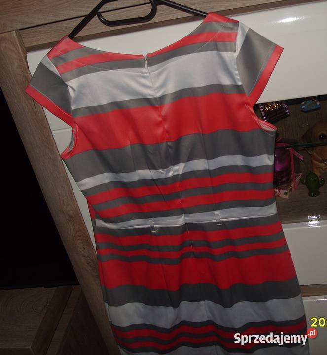 urocza elegancka sukienka FORTI pasek NOWA r4044 wielkopolskie Rawicz