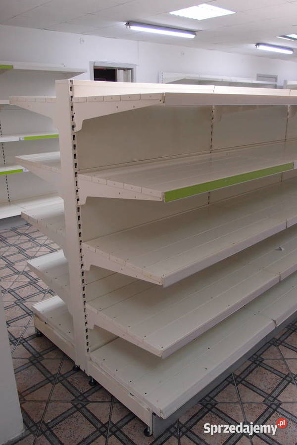 Regał regały Otto Kind gondola sklepowe białe Brzeziny