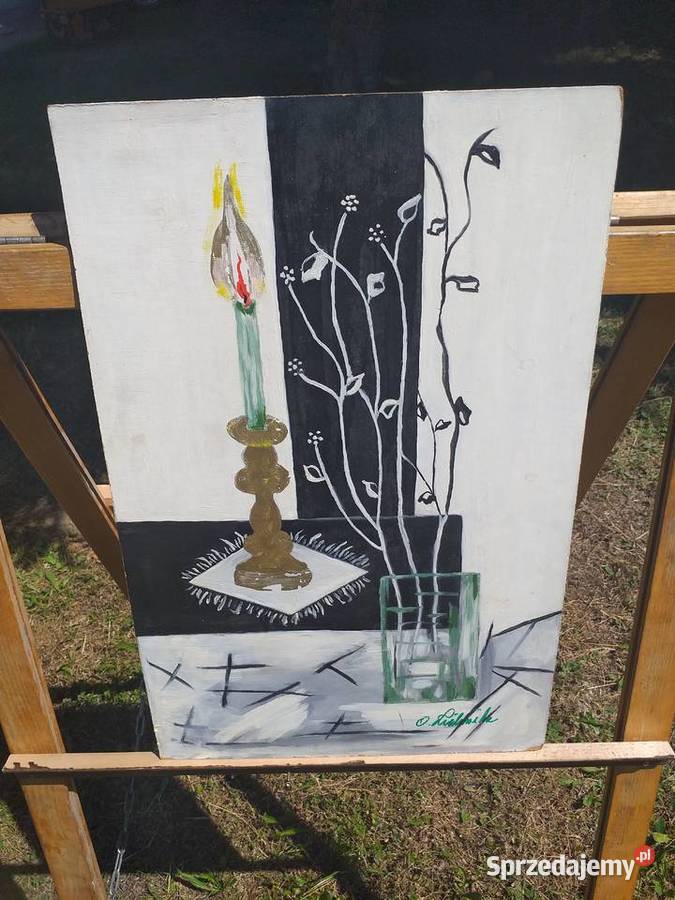 Obraz olejne na płycie pilśniowej w ramie bez Tarnów