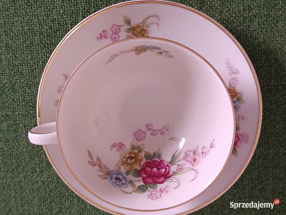Filiżanka z podstawkiem Hutsenreuther Selb Porcelana i szkło Gorlice