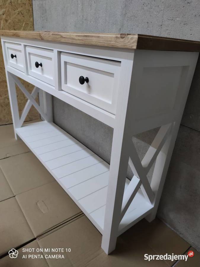 Konsola drewniana prowansalska 110cm Zduńska Wola