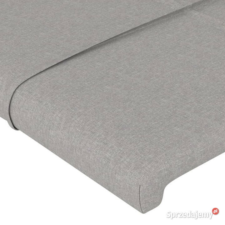 Zagłówek do łóżka z LED jasnoszary 90x5x7888 mazowieckie