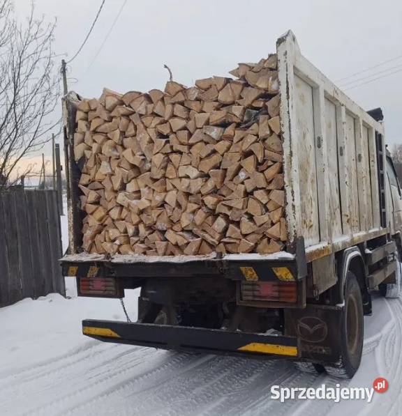 Różne rodzaje drewna opałowegokominkowego Warchały