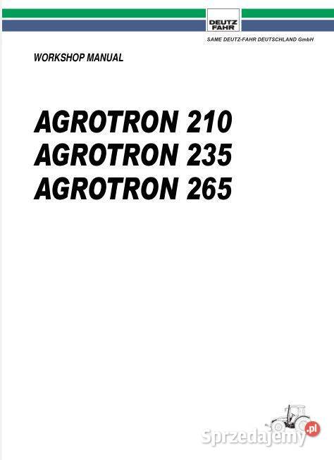 Deutz Fahr Agrotron 210 235 265 instrukcja Kielce
