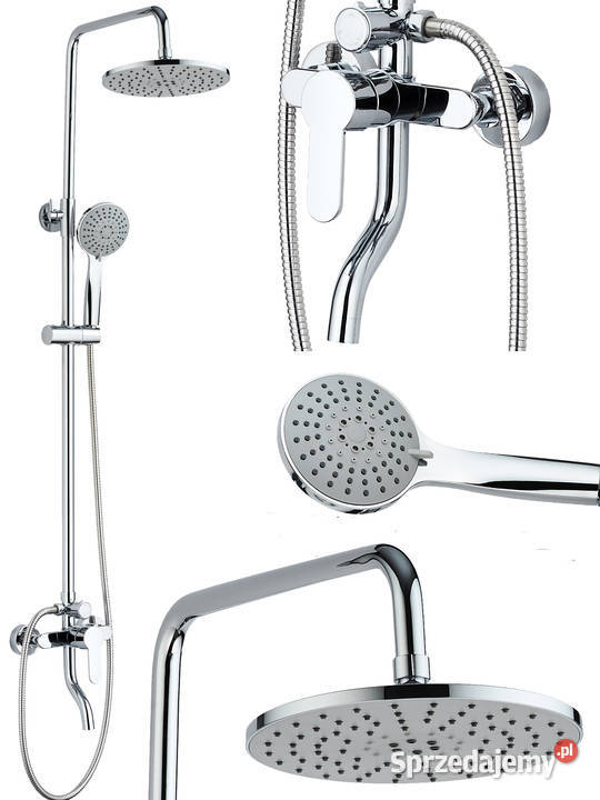 Deszczownica regulowana 170 200 chromowana Łódź