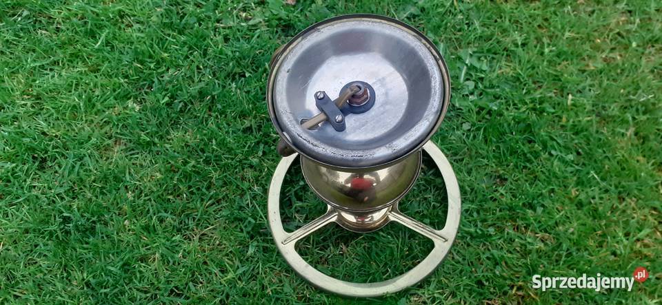 Lampa stojącą PRL Retro Vinted złota Tuszkowo