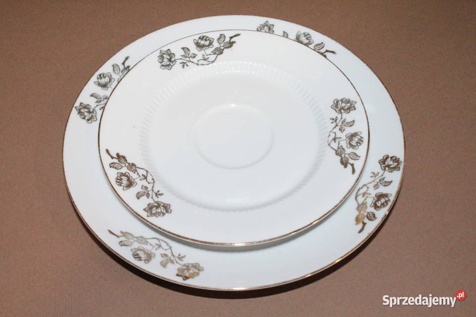 Filiżanka w złote kwiaty FiaF Porcelana i szkło Szczecin sprzedam