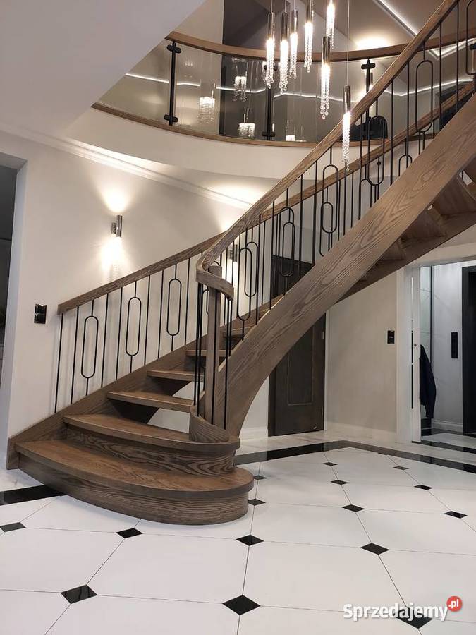schody giete krecone balustrady kute szklane Tokarnia